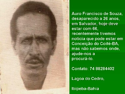 Familiares procuram por desaparecido