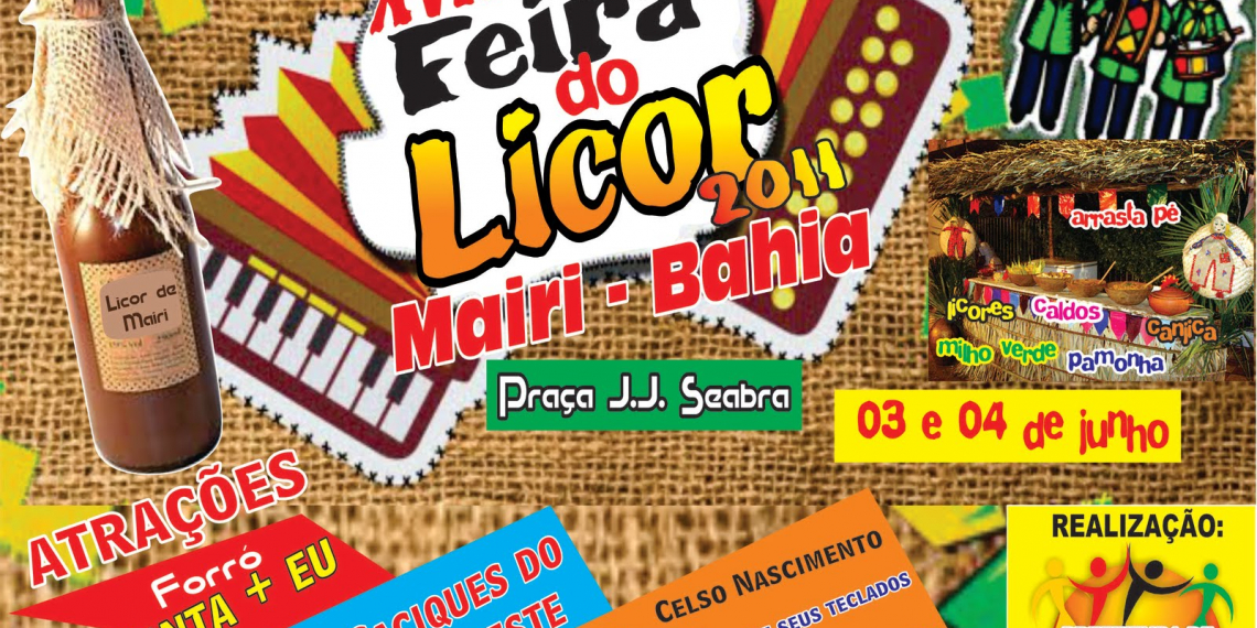 Mairi: XVIII Feira do Licor nesta sexta e sábado