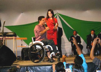 Gospel: Wellington Camargo, irmão de Zezé e Luciano fez show em Cansanção e Euclides da Cunha