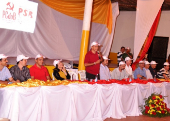 Serrolândia – Ato político marcou filiação do prefeito Gildo Mota ao PCdoB