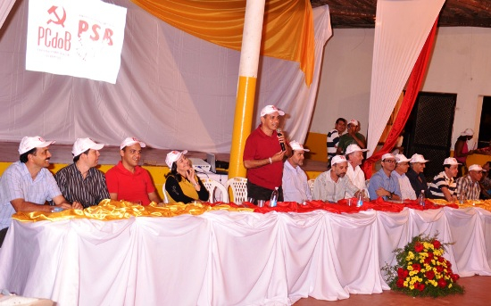 Serrolândia – Ato político marcou filiação do prefeito Gildo Mota ao PCdoB