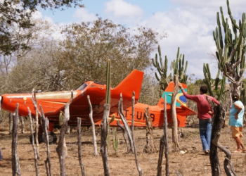 Monomotor que fez pouso forçado em Coité está pronto para levantar vôo – Veja em vídeo como foi o teste