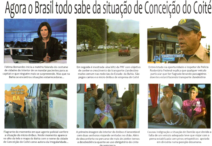 Coité: PT e PMDB lançam panfletos sobre a saúde denúnciada no Jornal Nacional