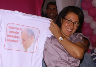 Tânia Matos disse que não pediu para ser a candidata do PT