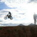 Piloto “passa entre as nuvens” durante 3º motocross de Coité – foto-Raimundo Mascarenhas