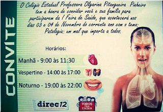 Colégio Olgarina Pitangueira promove I Feira de Saúde