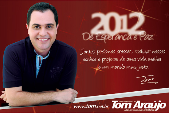 Mensagem do deputado Tom Araújo