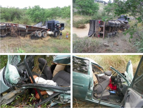 Jacobina: vendedor morre em colisão entre Corsa e carreta na BR 324