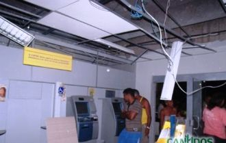 Quadrilha usa dinamite para assaltar BB de Canudos