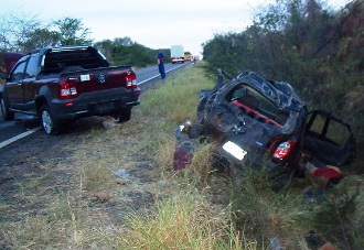 Tucano: casal morre em acidente envolvendo Fiat Strada e Celta