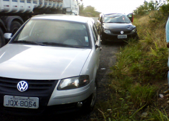 Exclusivo: veículos ocupados por assaltantes do BB de Riachão do Jacuípe se envolvem em acidente próximo a Tanquinho