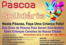 Campanha Páscoa Solidária – Juizado Especial Cível de Conceição do Coité
