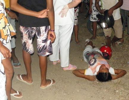 Três pessoas ficam feridas em Santaluz em colisão de motos