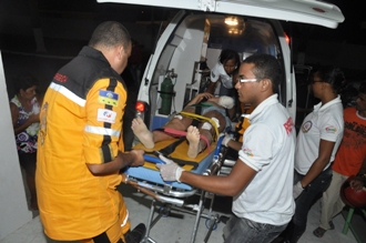 Três acidentes de motos movimentam plantão dos hospitais de Coité em menos de uma hora