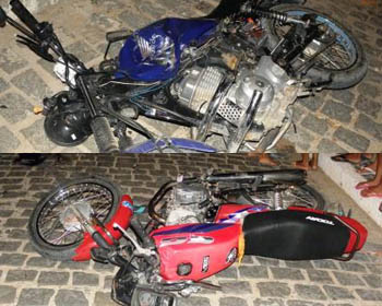 Acidente entre duas motocicletas deixa dois feridos e uma vítima fatal em Santaluz