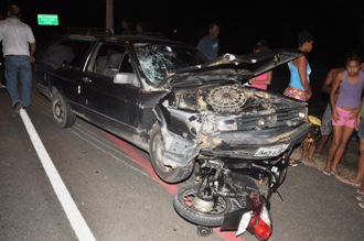 Coité: acidente na BA 409 envolvendo moto Bis e Parati deixa duas mulheres e criança gravemente feridas