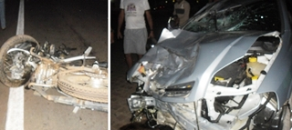 Acidente envolvendo Astra e moto deixa dois mortos