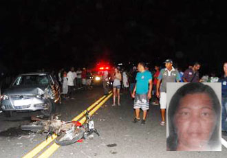 Agente de Saúde morre em acidente envolvendo moto e Gol, em São Domingos.