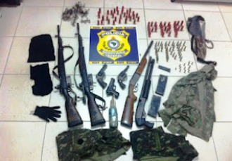 Armamento ‘pesado’ é apreendido em Tanquinho