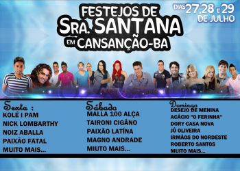 Festejos de Senhora Santana acontece no próximo fim de semana