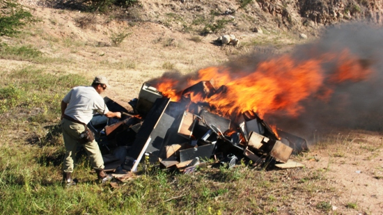 Juíza de Retirolândia autoriza Polícia Militar incinerar mais de 30 máquinas caça níquel