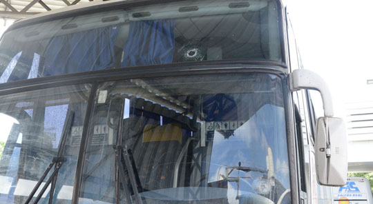 Menos de 24h depois outro ônibus é assaltado no Bairro Novo Horizonte em Feira de Santana