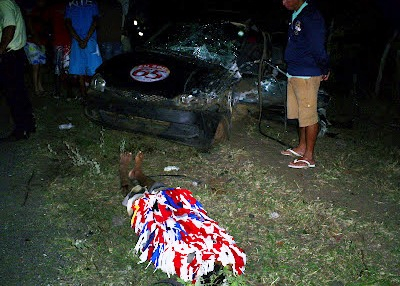 Dois mortos e cinco feridos em acidente próximo ao Posto Carreteiro em Riachão do Jacuípe