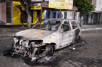 Riachão do Jacuípe – Seis pessoas feridas a bala e um veículo incendiado durante tumulto no centro da cidade
