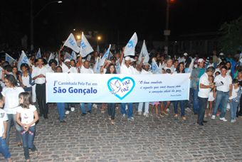 São Gonçalo dos Campos (BA) realiza a “1ª Caminhada Pela Paz”
