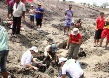 Equipe de Paleontologia da UFRB retornan a Lagoa Escura/Santaluz para identificar mais uma ossada