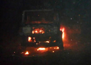 26 carros são destruidos pelo fogo em pátio da PM de Barreiras