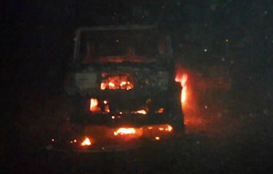 26 carros são destruidos pelo fogo em pátio da PM de Barreiras