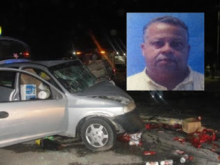 Colisão entre Celta e Fiat Pálio mata comerciante de Serrinha