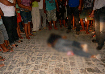 Jovem é morto a tiros próximo a Colégio em Cansanção