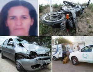 Professora de Várzea da Roça morre em acidente envolvendo moto e Fiat Siena