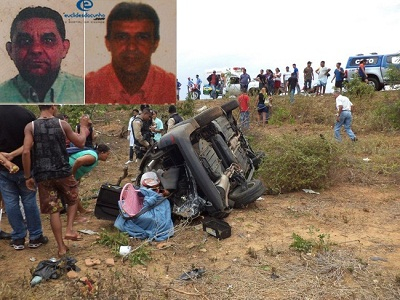 Colisão entre caminhão Baú e Pálio deixa dois mortos em Euclides da Cunha