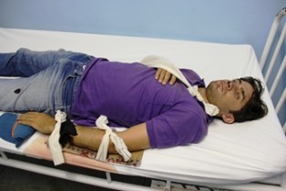 acidente entre moto e vaca