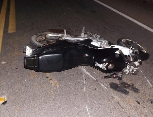 Motociclista atropela animal na BR 116 e sofre fratura exposta