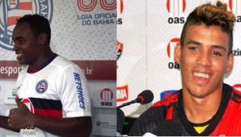 Bahia apresenta o atacante Obina e Vitória o meia Vander