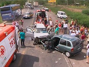 Acidente envolvendo veículos com placas de Coité e Jacobina resultou na morte de uma criança de dois meses