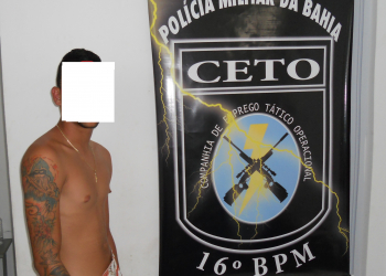 16º Batalhão captura menor traficando droga em Serrinha