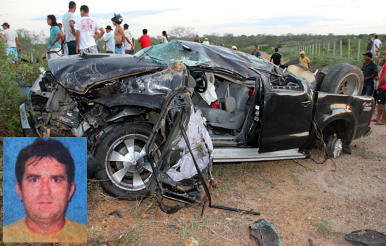 Empresário feirense natural de Coité morre ao capotar Hilux na BA 411