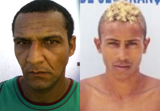 Polícia divulga fotos dos suspostos assaltantes que tomaram veículo e arma de policial em Coité