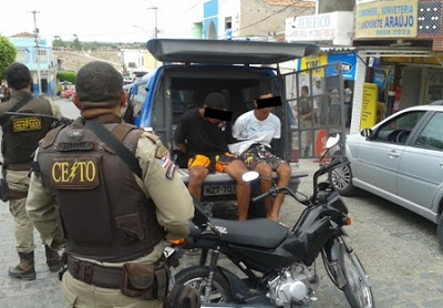 Barrocas – após tentativa de assalto, homem é preso e menor apreendido