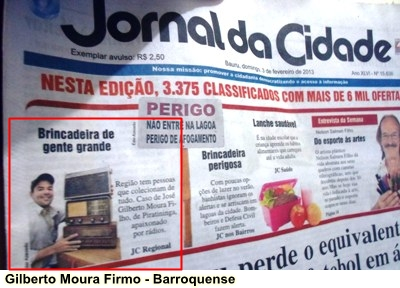 Colecionador de rádio natural de Barrocas é destaque em jornal paulista