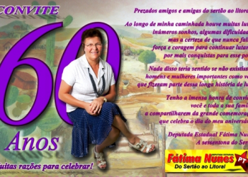 Deputada Fátima Nunes faz grande festa para comemorar seus 60 anos