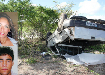 Dois jovens morrem em capotamento na BA 120 trecho Santaluz/Valente