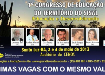 Santaluz – Abertura do 1º Congresso de Educação do Território do Sisal acontece nesta quinta-feira, 03