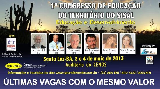 Santaluz – Abertura do 1º Congresso de Educação do Território do Sisal acontece nesta quinta-feira, 03