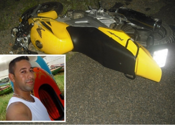 Motociclista morre e carona fica ferido depois de atropelar uma vaca em Cansanção
